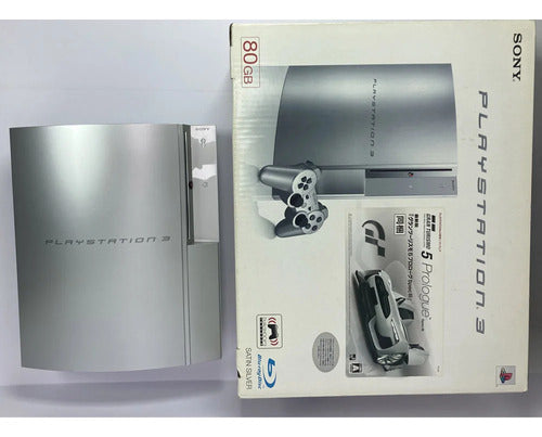 Playstation 3 Fat Silver Edição Gran Turismo 5 Prologue + 1 Controle + 3 Jogos