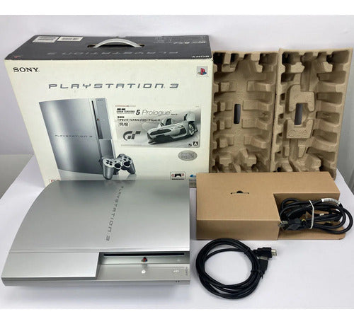 Playstation 3 Fat Silver Edição Gran Turismo 5 Prologue + 1 Controle + 3 Jogos