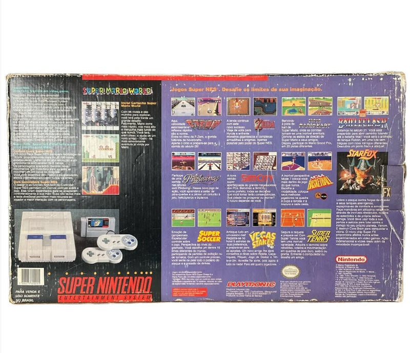 Console Super Nintendo: SUPER SET - Nintendo + Super Mario World - SNES