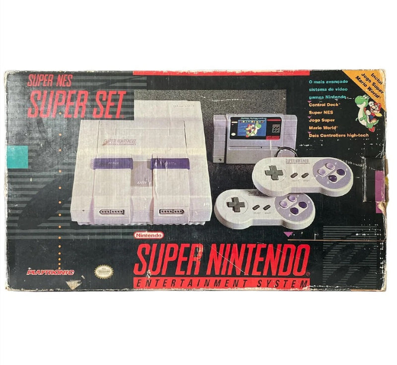 Console Super Nintendo: SUPER SET - Nintendo + Super Mario World - SNES