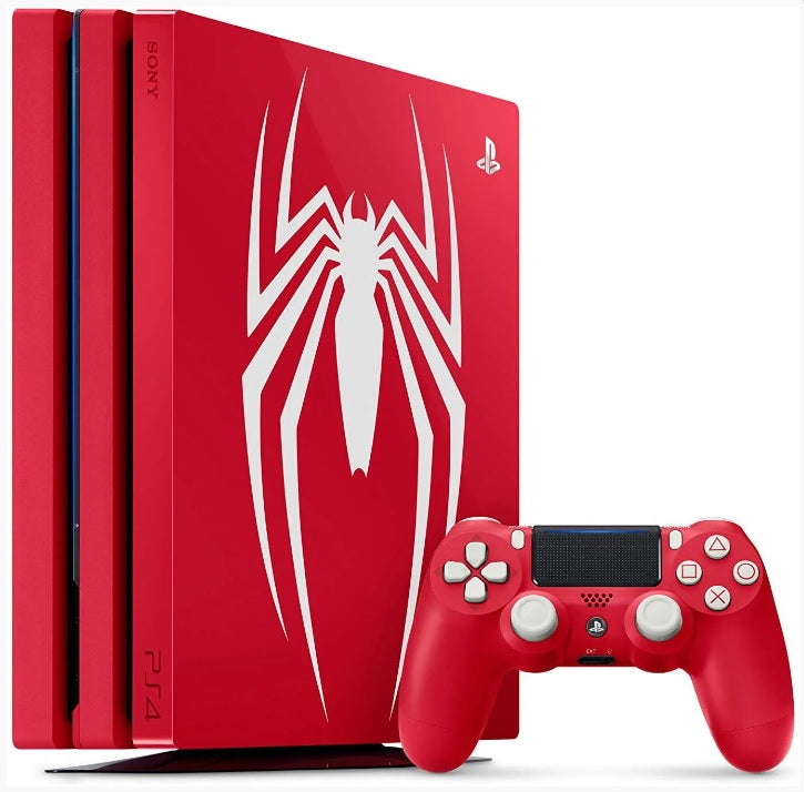 PlayStation 4 Pro 1TB Limited Edition Marvel Spider-Man Bundle + 5 Jogos
