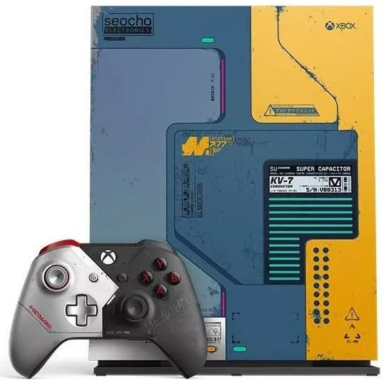 Xbox One X Cyberpunk 2077 Limited Edition Bundle 1tb + 3 Jogos